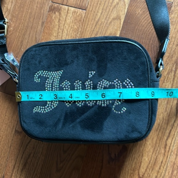 JUICY COUTURE Velour Camera Logo rhinestonecrossbody bag New - Picture 4 of 15